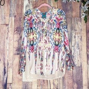 Johnny Was button up top